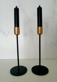 Kandelaar | Black & Rose