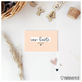 Minikaart | Van harte gefeliciteerd