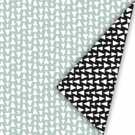 Inpakpapier | Etnic Triangles (salie)