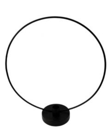 Kandelaar | Rond zwart 30 cm