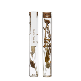 Decoratie | Flower bottle L natural