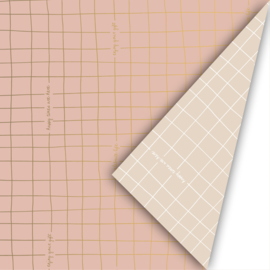 Inpakpapier | Lines (roze)