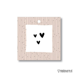 Cadeaulabel | Hartjes