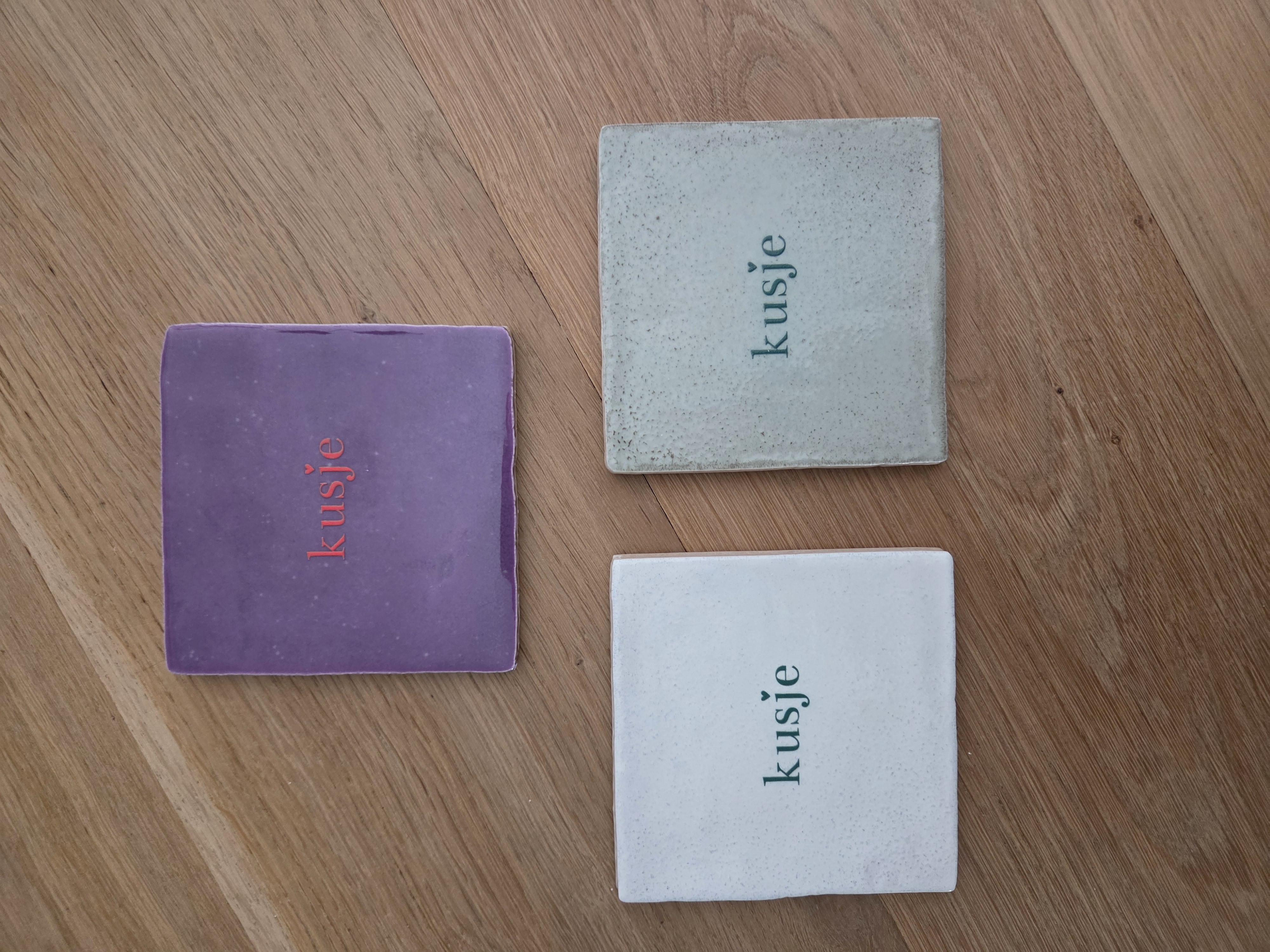 Tegeltje | Kusje groen