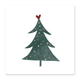 Minikaart | Kerstboom groen