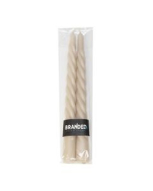 Swirlkaarsen | Taupe