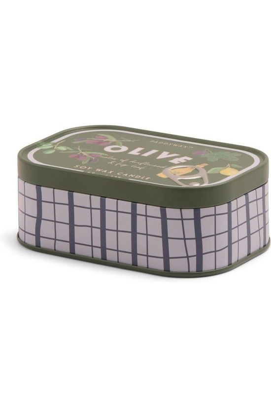 Bistro Olive Printed Tin Candle - Fig & Olive