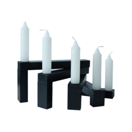 CANDLE HOLDER COEN BLACK