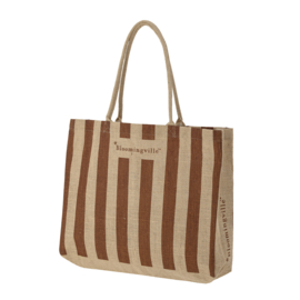 Bergamo boodschappentas, bruin, jute