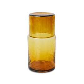 HK LIVING TUBE CARAFE AMBER