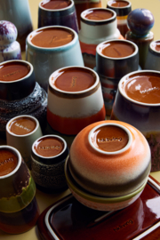 HK LIVING 70S Ceramics: Coffee Mok soil (Set Of 6)