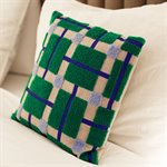 SET VAN 2 stuks &klevering Cushion plano 40x40 GREEN  INCLUSIEF VULING