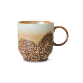 HK LIVING 70S Ceramics: Café mug  SHELL per stuk