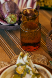 HK LIVING TUBE CARAFE AMBER
