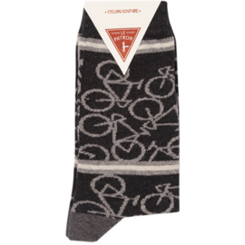 LE PATRON -Bicycle socks dark grey