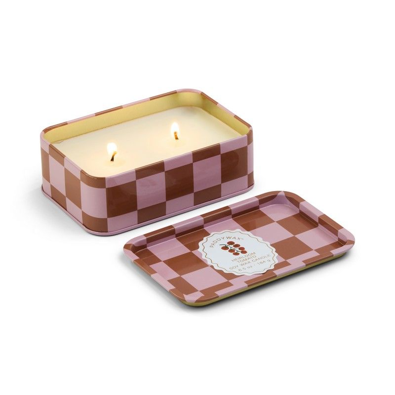 A Dopo Tomato Printed Tin Candle - Heirloom Tomato
