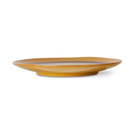 HK LIVING 70S Ceramics: dinerborden kokosnoot, set van 2