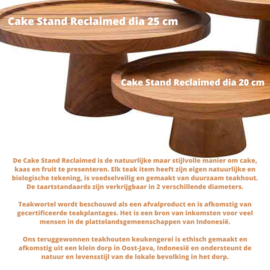 Cake Stand Reclaimed dia 20 cm