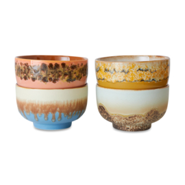HK LIVING 70S Ceramics NOODLE BOWLS SEABREEZE per stuk