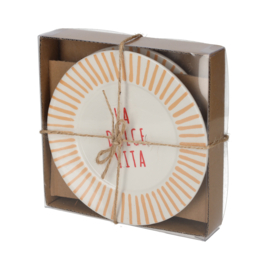 LA DOLCE VITA BORDJES PERZIK  SET 2