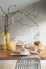 Konijnen Hanger Glas Transparant per  4 stuks
