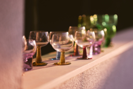 HK LIVING Swirl Wine Glass High OCRE