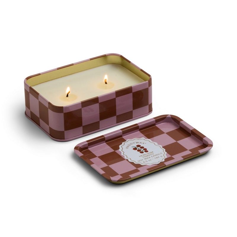 A Dopo Tomato Printed Tin Candle - Heirloom Tomato