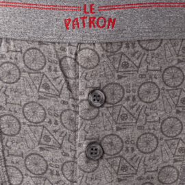 LE PATRON- Boxers Bicyclette -jeans blauw en grijs