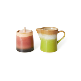 HK LIVING 70s ceramics: milk jug & sugar pot foreland