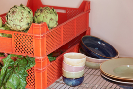 HK LIVING Chef ceramics: bowl rustic blue