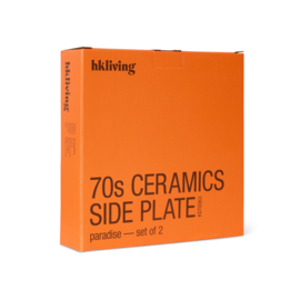 HK LIVING 70S Ceramics: site plates paradijs, set van 2