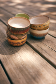 HK LIVING 70S Ceramics NOODLE BOWLS SEABREEZE per stuk