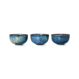 HK LIVING Chef ceramics: bowl rustic blue