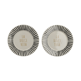 LA DOLCE VITA BORDJES ZWART SET 2