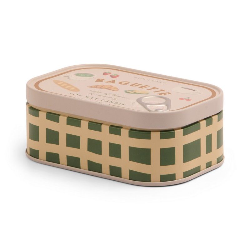 Bistro French Baguette Printed Tin Candle - Rosemary Thyme
