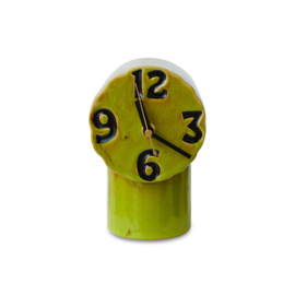 HK LIVING  Retro keramische klok OLIJF