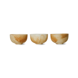 HK LIVING Chef ceramics: bowl RUSTIC CREAM/BROWN