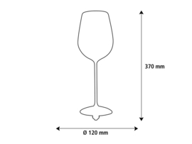 Floating Line | Wijnglas Zwart Smokey