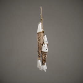 Hanger Houten Vissen | Wit | 50 cm