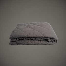 Sprei Linnen | Donkergrijs Diamant