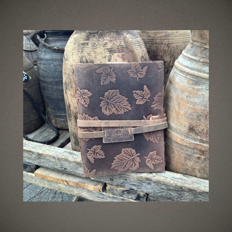 Notitieboek Groot Blad Leer