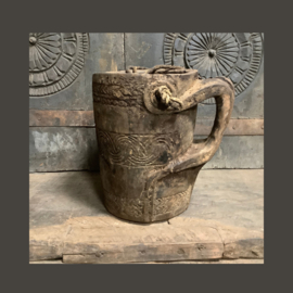 Oude Geiten Melk beker | Hout