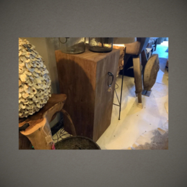 Zuil Meerpaal | Hout teak mix | 90 cm
