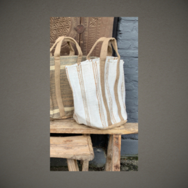 Opbergtas | Jute-Katoen | Wit