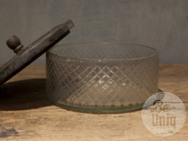 Koektrommel Glas en Hout