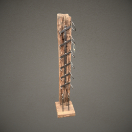 Wijnfleshouder |Teakhout | 140 cm