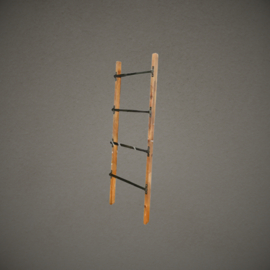 Decoratieve Ladder | Teakhout en metaal