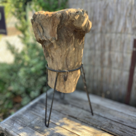 Houten Vijzel op Standaard | India