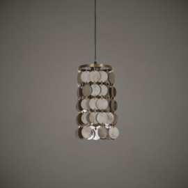 Hanglamp Schijfjes | Fineer Antique Brass/Brown
