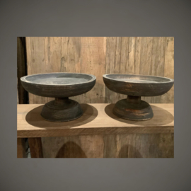 Plateau Hout | Grijs Ø 25 cm